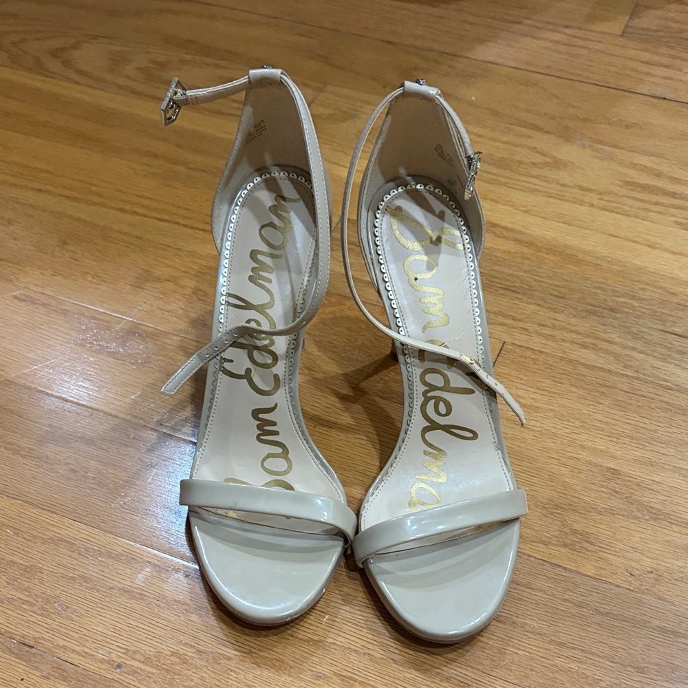 Sam Edelman Women's Beige Strappy Heels